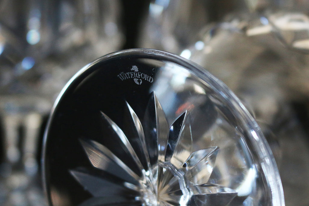 Set of 2 Waterford Crystal 'Lismore' Pattern Brandy Glasses - Ruby Lane