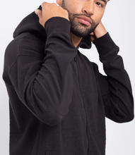Quilted Zip-Up Hoodie Jacket