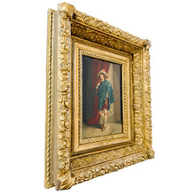Mid-19th Century Italian Cavalier Portrait Oil Paintings in Ornate Giltwood Frames