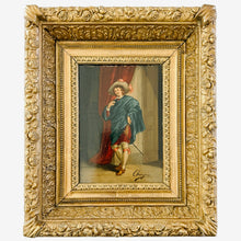 Mid-19th Century Italian Cavalier Portrait Oil Paintings in Ornate Giltwood Frames