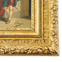 Mid-19th Century Italian Cavalier Portrait Oil Paintings in Ornate Giltwood Frames