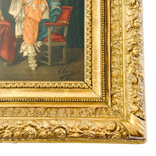 Mid-19th Century Italian Cavalier Portrait Oil Paintings in Ornate Giltwood Frames