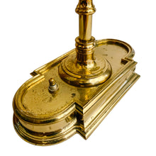 Vintage French Neoclassical Style Brass Three-Light Bouillotte Lamp with Black Tole Shade
