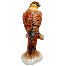 Vintage Italian Ceramic Birds of Prey Sculptures – Pair of Falcons / Hawks
