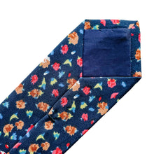 Navy Blue Floral Tie