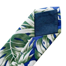 Blue Hawaiian Print Tie