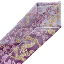 Jacquard Lavender Dragon Tie
