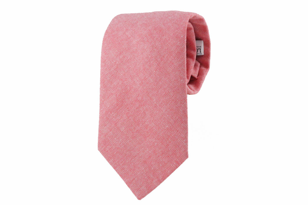 Red Chambray Tie