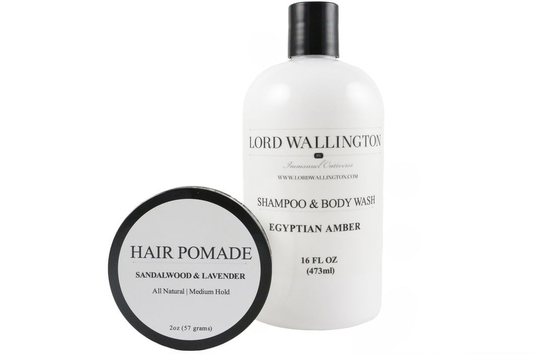 Grooming Set-Pomade and Shampoo & Body Wash