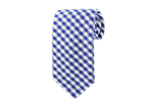 Blue Gingham Tie