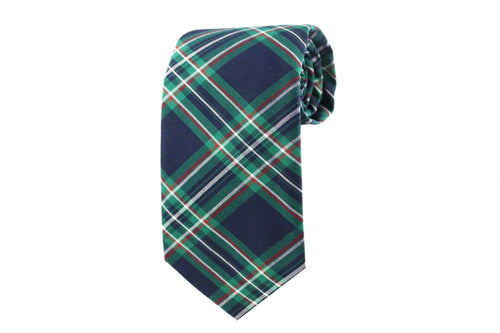 Green Plaid Tie 