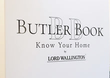 Lord Wallington home organization book, the Butler Book for home organization and home maintenance 
