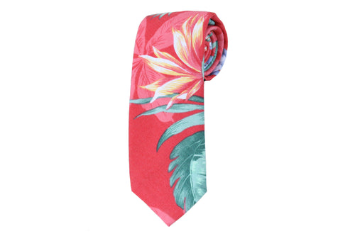 Pink Tropical Tie