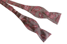 Brown Paisley Silk Bow Tie