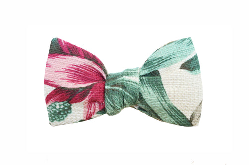 Tropical Floral Bow Tie