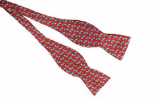 Silk Burgundy Paisley Bow Tie