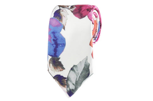 Satin Floral Tie